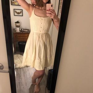 Beautiful cream Anthropologie dress